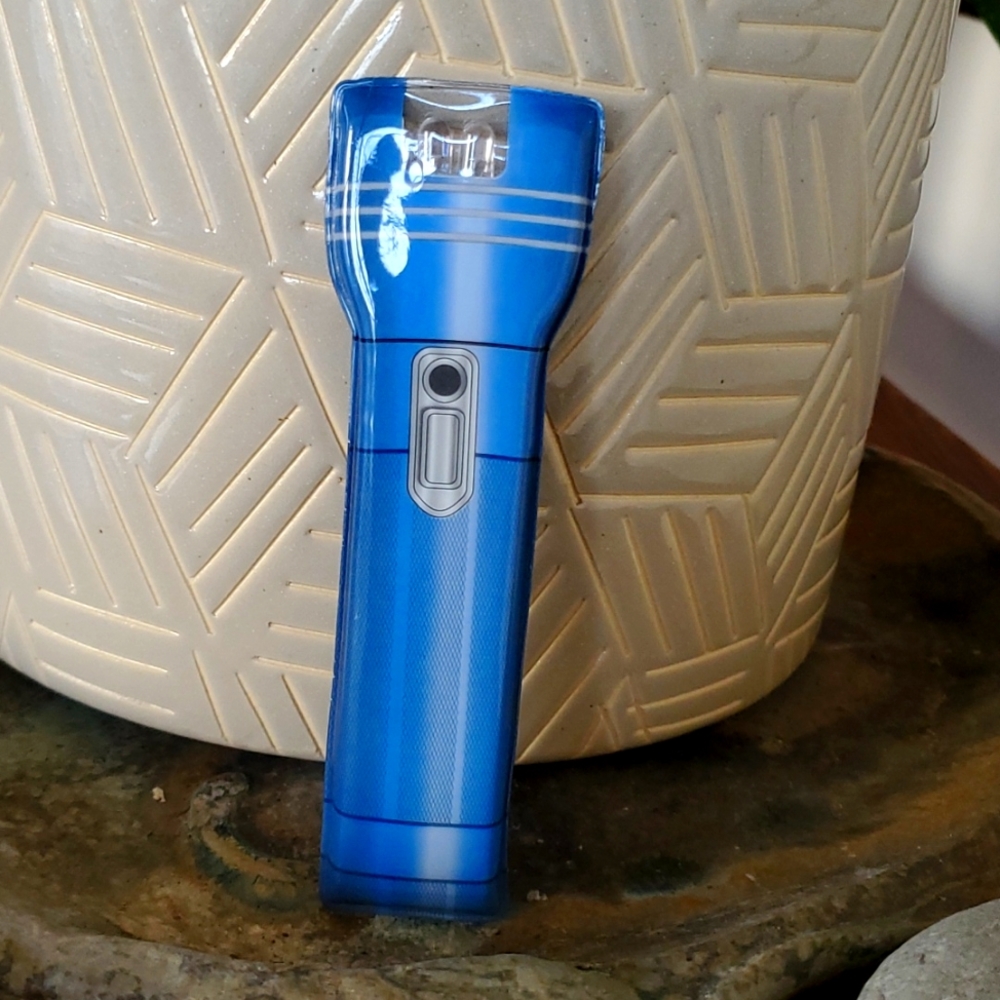 Portable flashlight.